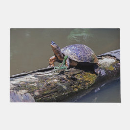 Lizard und Fluss Turtle in Tortuguero - Costa Rica Fußmatte