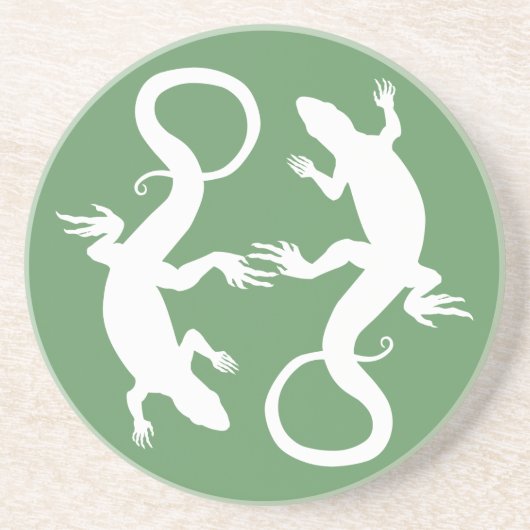 Lizard Untersetzer Reptile Art Decor Lizard Gesche (Vorne)