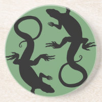 Lizard Untersetzer Reptile Art Decor Lizard Gesche