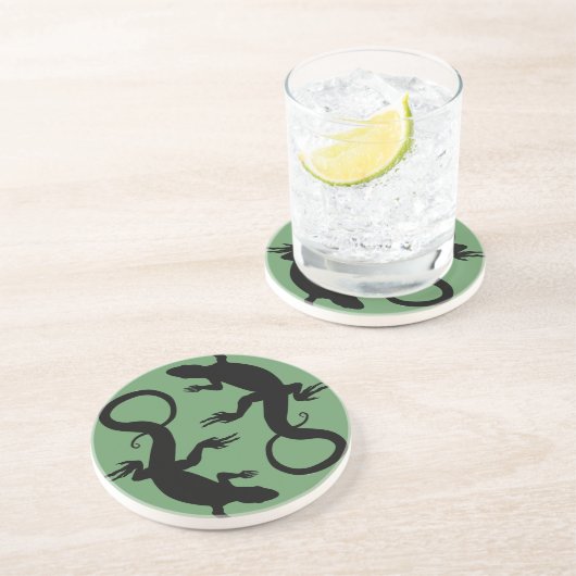 Lizard Untersetzer Reptile Art Decor Lizard Gesche (Seite)