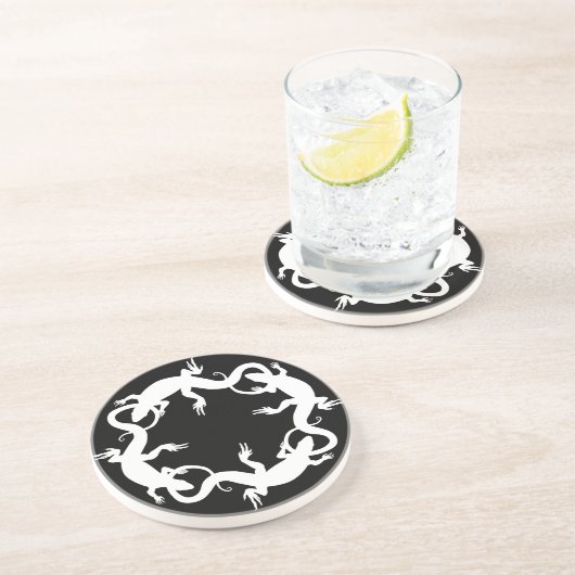 Lizard Untersetzer Reptile Art Decor Lizard Gesche (Seite)