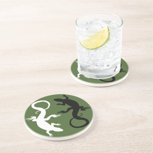 Lizard Untersetzer Reptile Art Untersetzer Lizard  (Seite)