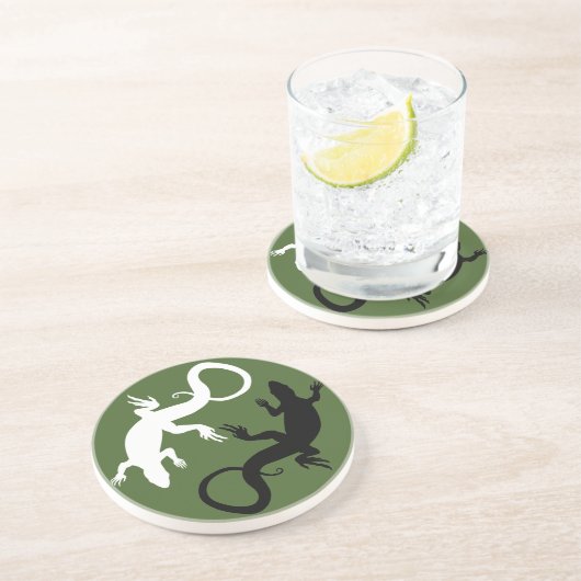 Lizard Untersetzer Reptile Art Untersetzer Lizard  (Seite)