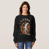 Lizard Vintage Retro Classic Animal Sweatshirt (Vorne ganz)