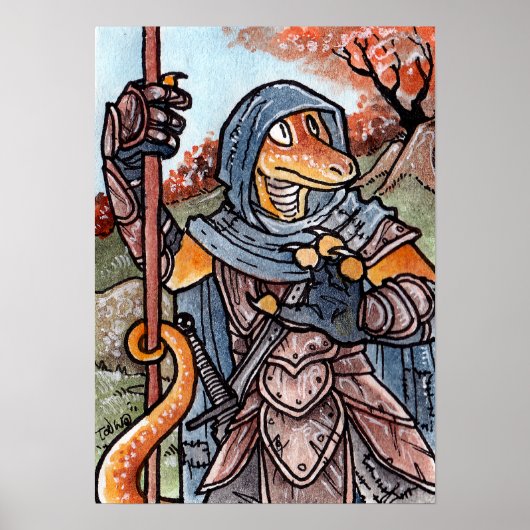 Lizard Warrior Poster (Vorne)