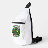 Lizard Warrior rettete die Bäume Crossbody Bag (Rechte Ecke)