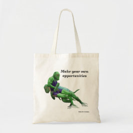 Lizard Warrior Wrestling Fantasy Art Budget Tasche