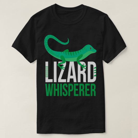 Lizard Whisperer I Funny Terrarium Reptiles Gekko T-Shirt (Design vorne)