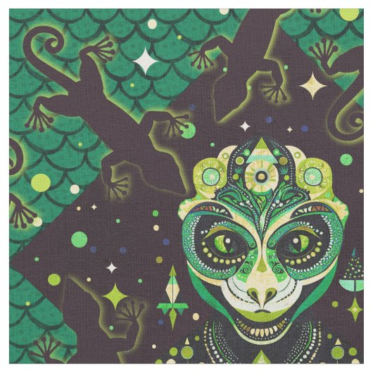 Lizard Wizard Stoff (Nahaufnahme)