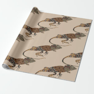 Lizard Wrapping Paper Geschenkpapier