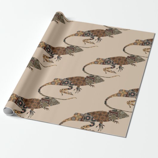 Lizard Wrapping Paper Geschenkpapier (Ungerollt)