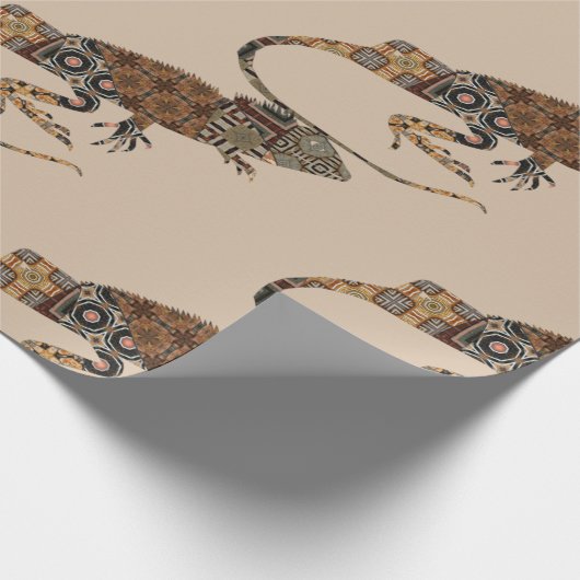 Lizard Wrapping Paper Geschenkpapier (Ecke)