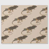 Lizard Wrapping Paper Geschenkpapier (Flach)