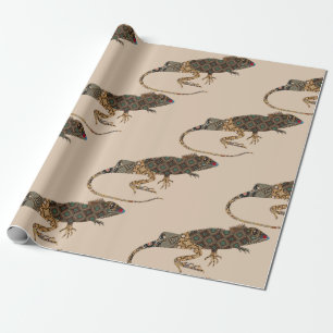 Lizard Wrapping Paper Geschenkpapier