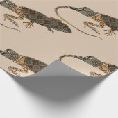 Lizard Wrapping Paper Geschenkpapier (Ecke)
