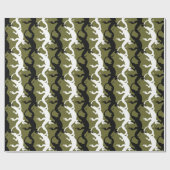 Lizard Wrapping Paper Reptile Art Weihnachtspapier Geschenkpapier (Flach)