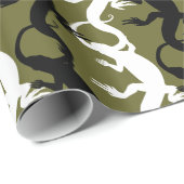 Lizard Wrapping Paper Reptile Art Weihnachtspapier Geschenkpapier (Rolleneckpunkt)
