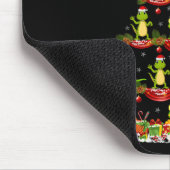 Lizard Xmas Lighting Santa Lizard Weihnachtsbaum Mousepad (Ecke)
