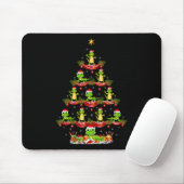 Lizard Xmas Lighting Santa Lizard Weihnachtsbaum Mousepad (Mit Mouse)