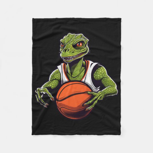 Lizards Basketball Fleecedecke (Vorderseite)