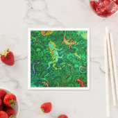 Lizards Batik Serviette (Beispiel)