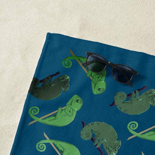 Lizards Chameleons Art  Strandtuch (Beispiel)