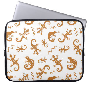 Lizards Chameleons: Nahtloses Muster. Laptopschutzhülle