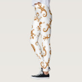 Lizards Chameleons: Nahtloses Muster. Leggings (Links)
