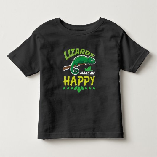Lizards machen mich glücklich, Kostümgeschenke zu Kleinkind T-shirt (Vorderseite)