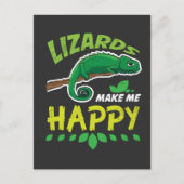 Lizards machen mich glücklich, Kostümgeschenke zu  Postkarte (Vorderseite)