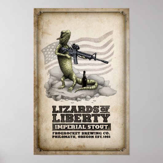 Lizards of Liberty Imperial Stout Poster (Vorne)