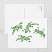 Lizards Postkarte (Vorne/Hinten)