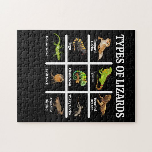 Lizards Reptilien Puzzle (Horizontal)