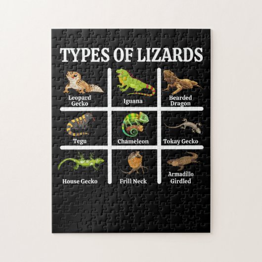 Lizards Reptilien Puzzle (Vertikal)