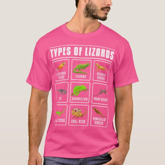 Lizards Reptilien T-Shirt (Vorderseite)