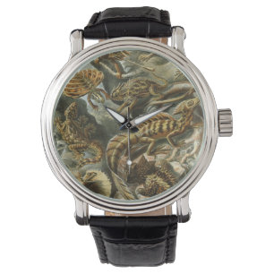Lizards von Ernst Haeckel Vintag Lacertilia Animal Armbanduhr