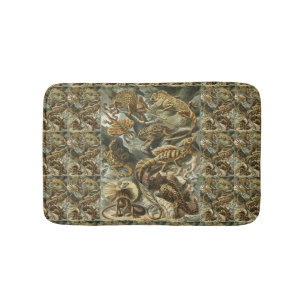 Lizards von Ernst Haeckel Vintag Lacertilia Animal Badematte