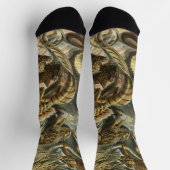 Lizards von Ernst Haeckel Vintag Lacertilia Animal Socken (Oben)