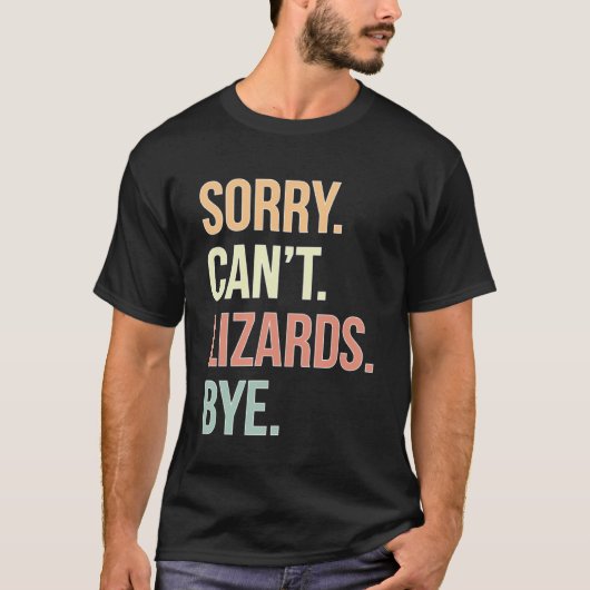 Lizards von Lizard Owner Lizard T-Shirt (Vorderseite)