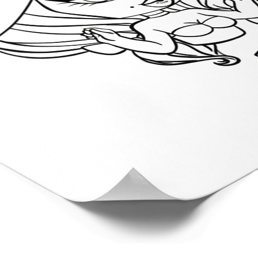 Lizbeth Farbe dein eigenes Poster (Ecke)