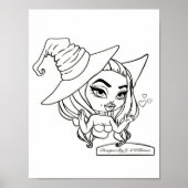 Lizbeth Farbe dein eigenes Poster (Vorne)