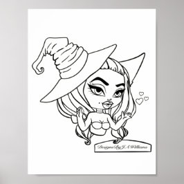 Lizbeth Farbe dein eigenes Poster