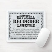 Lizenz aufzeichnen mousepad (Mit Mouse)