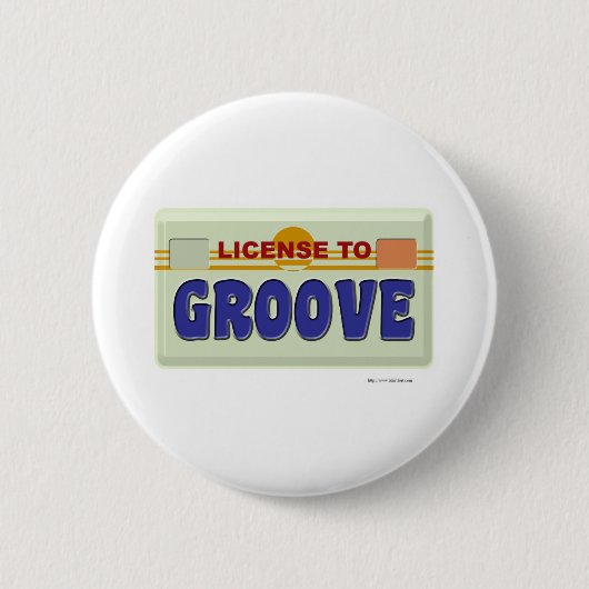 Lizenz für das Design des Party "Groove Fun" Button (Vorderseite)