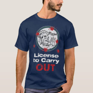 Lizenz für die Auslieferung von Gun Targe für Pizz T-Shirt