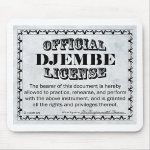 Lizenz für Djembe Mousepad