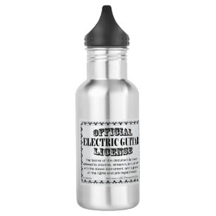 Lizenz für elektrische Gitarre Edelstahlflasche