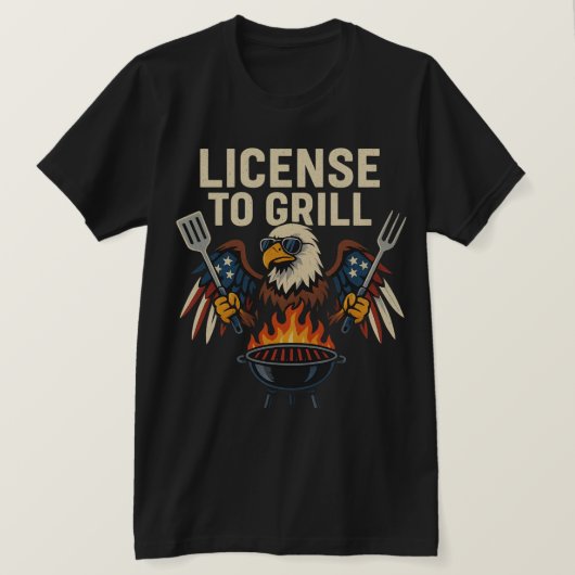 Lizenz für Grill - American Edition T-Shirt (Design vorne)