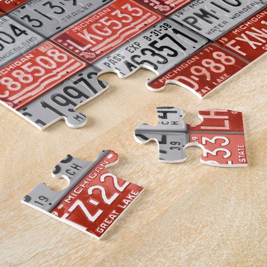 Lizenz-Platte der USA - Michigan Puzzle (Seite)