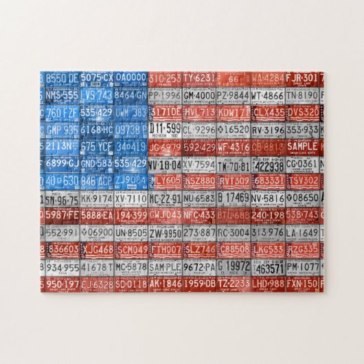 Lizenz-Platte der USA - Michigan Puzzle (Horizontal)